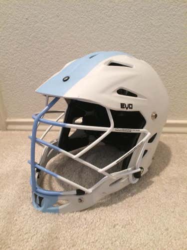 Carolina Blue/white Warrior Evo Helmet