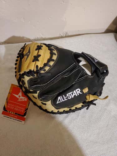 New Black All Star Right Handed Catcher's Cm1011 Baseball Glove 31.5"