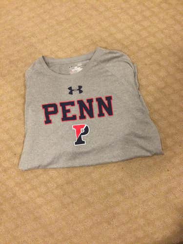 Gray Large Penn Under Armour Shooting Shirt