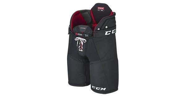 Black New Senior Medium CCM JetSpeed FT1 Hockey Pants