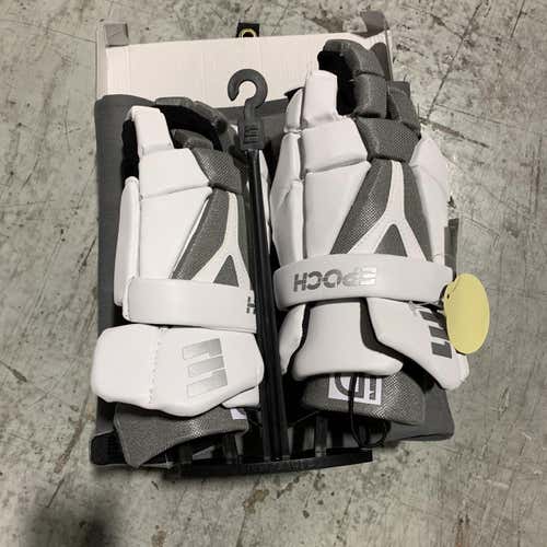 White New Player Epoch ID 10" Lacrosse Gloves