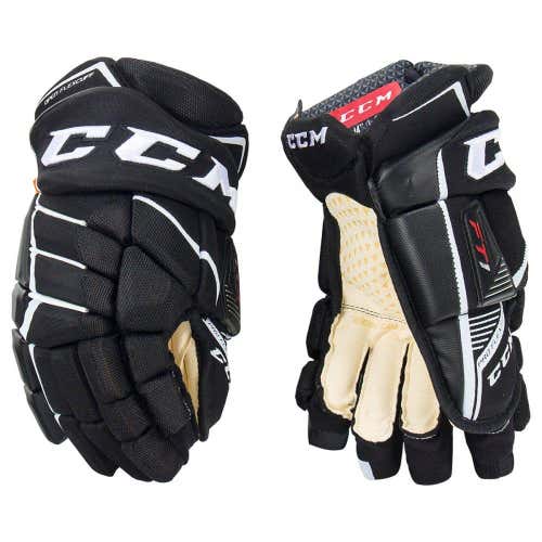 Black New Senior CCM Jetspeed FT1 Gloves 15"