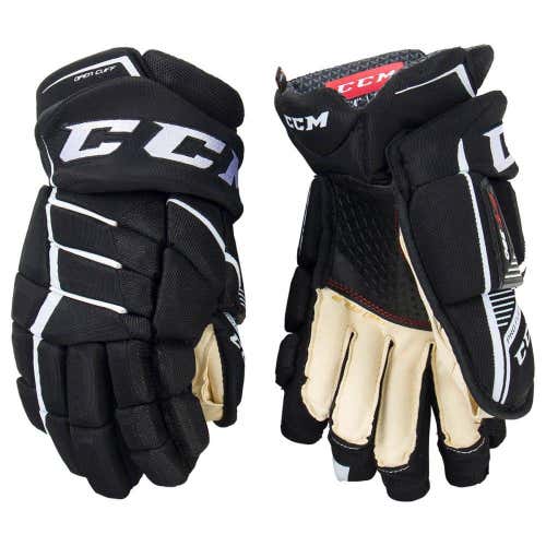 Black New Senior CCM JetSpeed FT390 Gloves 14"