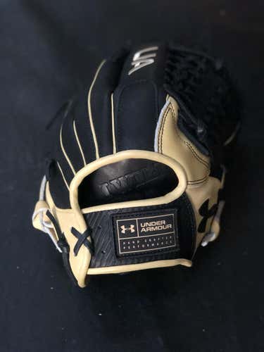 Black New High School/College Under Armour Right Handed Infield Genuine Pro Baseball Glove 11.75"