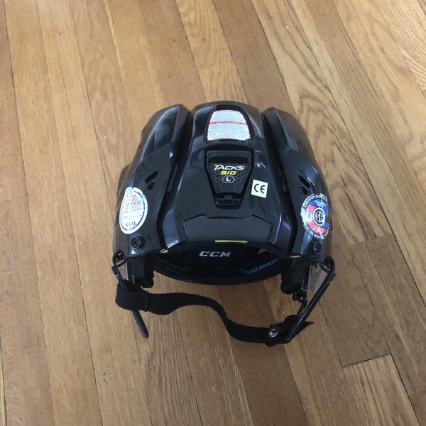 Black Large CCM Tacks 310 Pro Stock Helmet