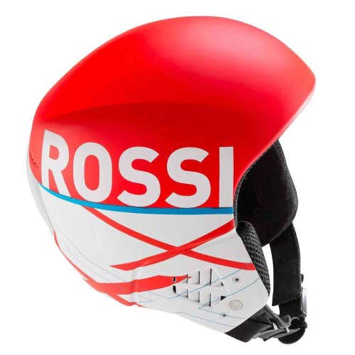 Red New Extra Large Rossignol Race Helmet FIS Legal without chinguard (61cm)