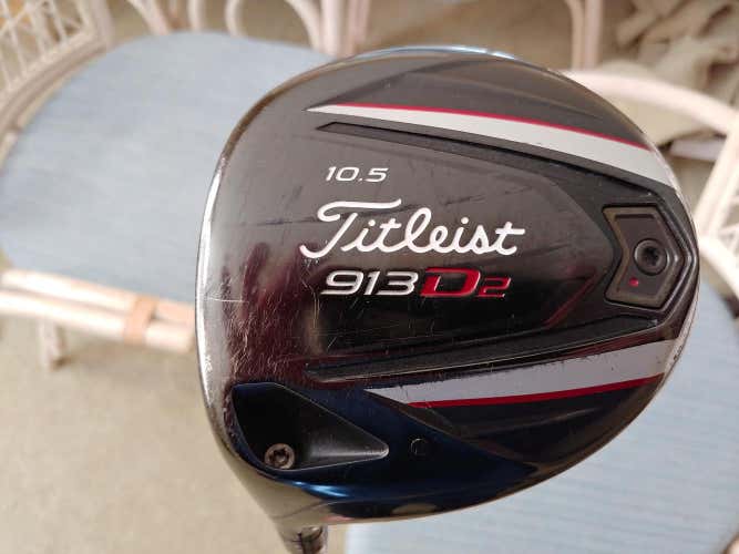 Men's Titleist Left Handed 913D2 Driver Stiff Flex Loft 10.5