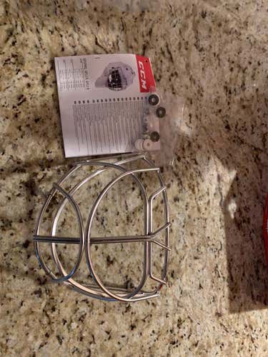 Silver Senior CCM Goalie Mask