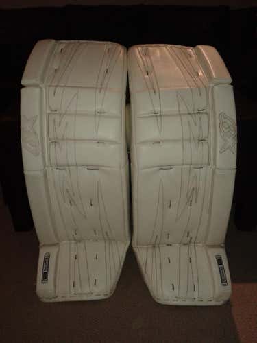 White Senior 36" Brian's S Series Goalie Leg Pads