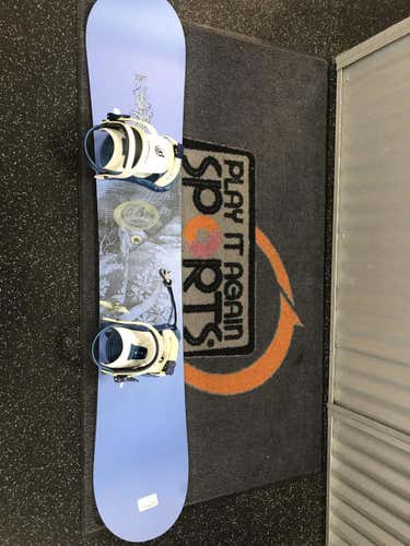 Used Burton Bee 156 Cm Snowboard Mens Combo