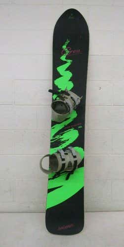 Vintage 1987 Gnu Antigravity 166cm Graphite Composite Snowboard w/Gnu Bindings