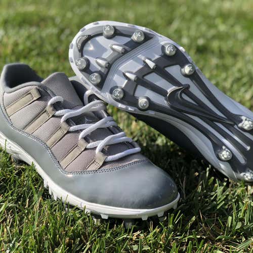 Jordan 11 Low ‘Cool Grey’ Football Cleat (Sz 11.5)(New)