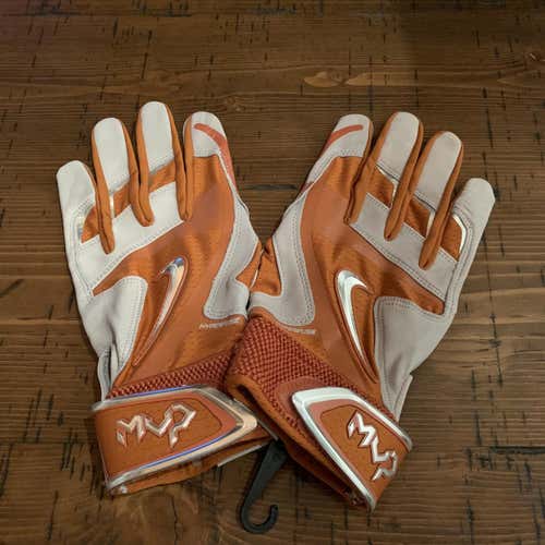 NCAA Texas University Nike MVP Batting Gloves Size Large