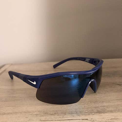 NEW Nike Show X1 Blue Sunglasses (Blue/White)