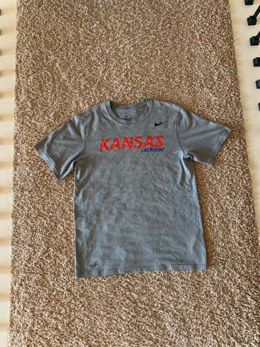 Gray Nike Kansas Lacrosse Shirt