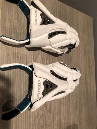 White  Player Maverik Rome 13" Lacrosse Gloves