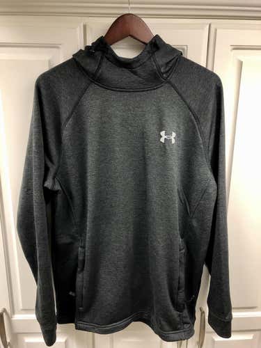 Heather Gray/Black Adult Men's Large Under Armour Sweatshirt