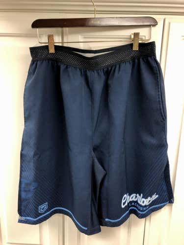 Blue Adult Men's Large Charlotte Lacrosse Shorts