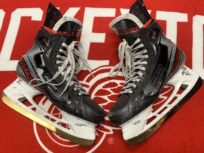 NHL Bauer Vapor 2X Pro Stock Ice Hockey Skates Size 9D Athanasiou Game Used