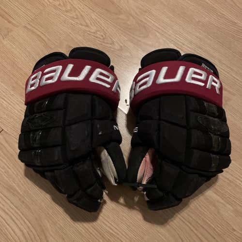 Pro Stock Arizona Coyotes 14” Bauer 1N Pro Hockey Gloves