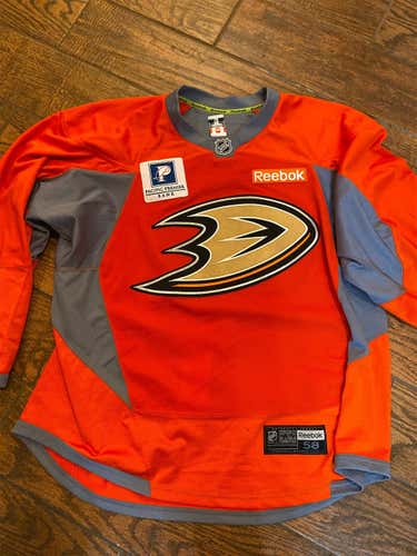 58 Reebok Pro Stock Jersey Ducks Game Worn Anaheim