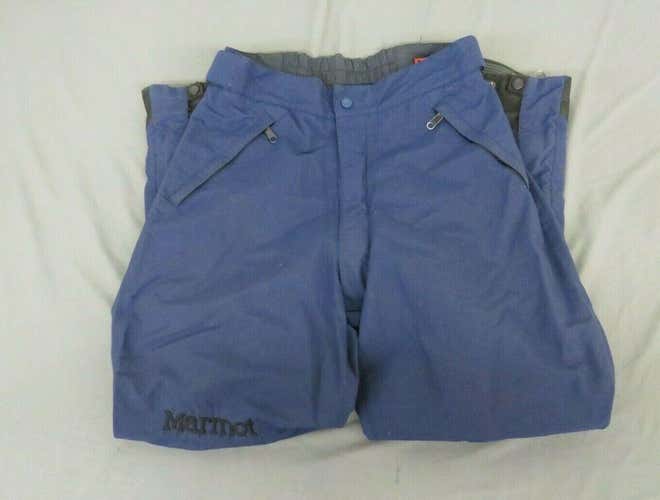 Marmot Dark Blue Waterproof Breathable Shell Ski/Snowboard Pants Men's Medium