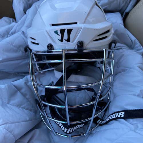 White Youth Player Warrior PX2 Fatboy Helmet Helmet