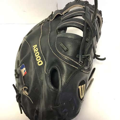 Black High School/College First Base A2000 12" Baseball Glove