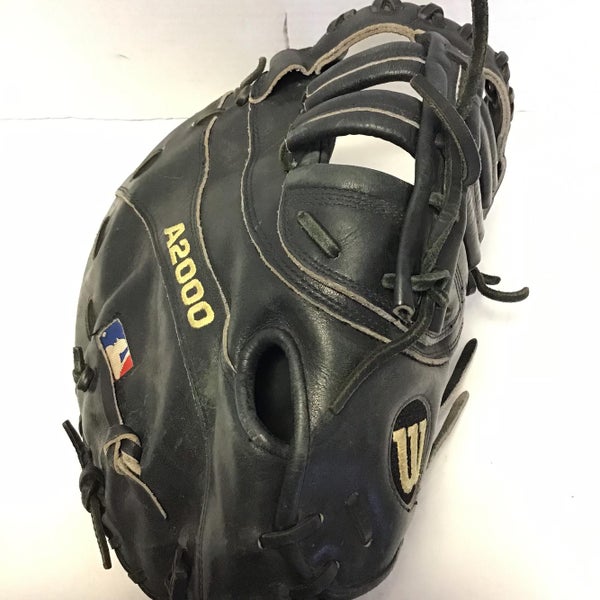 Black High School/College First Base A2000 12" Baseball Glove