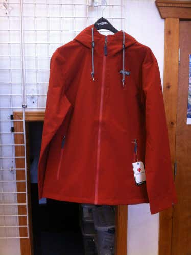 Men's Obermeyer No 4 shell Ski snowboard jacket color Rawhide Red size x-large No Trades