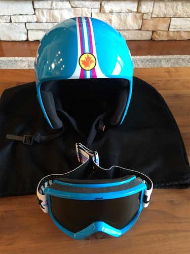 Blue Unisex Small / Medium UVEX Race + Helmet FIS Legal