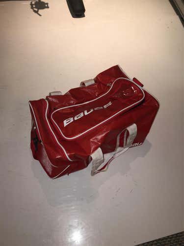 Red Bauer Duffle Bag (NOT FULL SIZE)