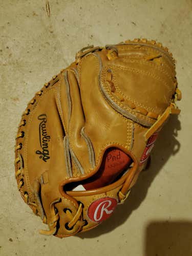 Yellow Rawlings Right Handed Catcher's RCM45 Baseball Glove