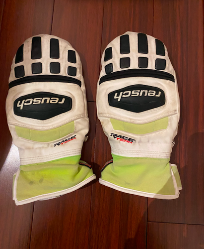White Unisex Large Reusch Mitten