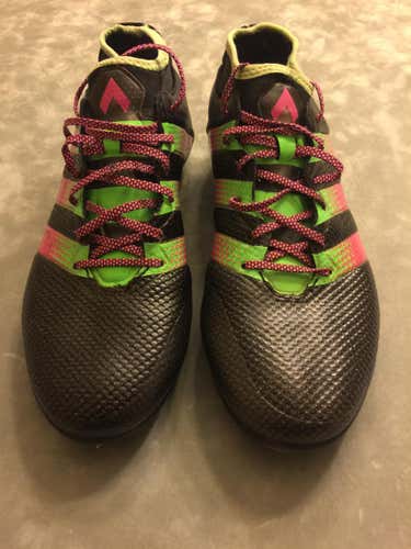 Soccer Cleats - Adidas ACE 16.2 Black Men's 7.0 (Women's 8.0) Molded Cleats