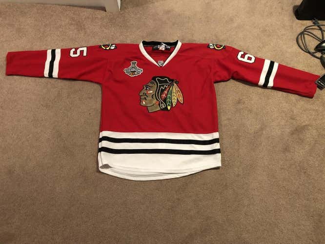 NWT Stanley Cup Finals Andrew Shaw Chicago Blackhawks Reebok Jersey Size 52