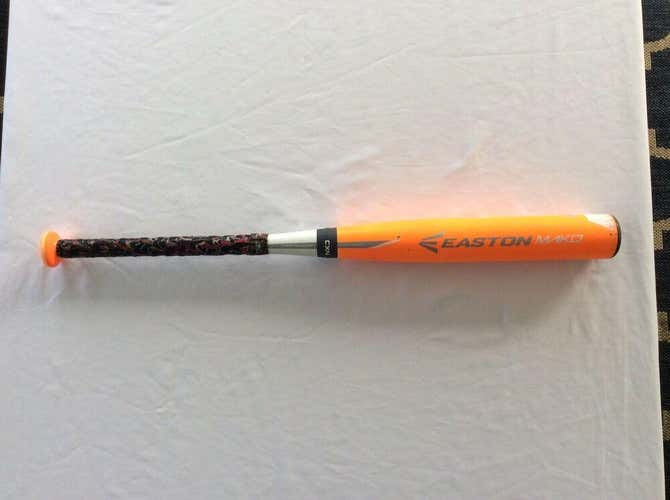 Easton Mako Yb15mk 28/17 Baseball Bat Rare Size The Orange Bomber G