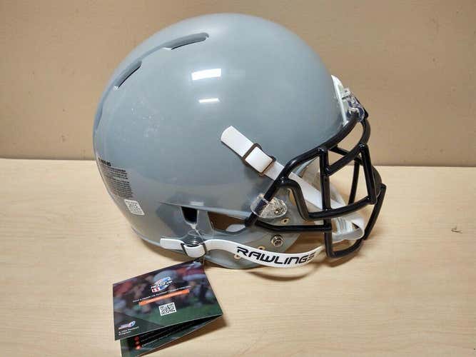 Rawlings 2015 Momentum Plus Football Silver Helmet Small Raiders Black Facemask