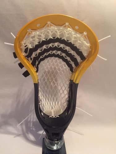 Vipr1 Orange/Black dyed head strung with Soft White Mesh - Black Shooters