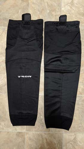 New Black Tron Senior Large Socks