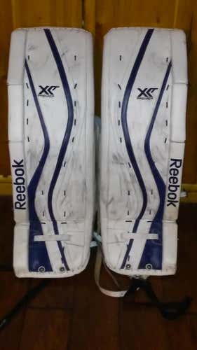 Blue Senior 36" Reebok Premier XLT Goalie Leg Pads