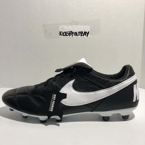 Nike Premier II 2 FG Black Kangaroo Leather Soccer Cleats 917803-001 Men's Size 13