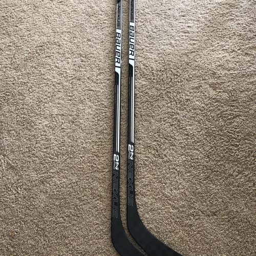 2 Pack Custom White Nexus 2N Pro Hockey Stick Mid Pro Stock