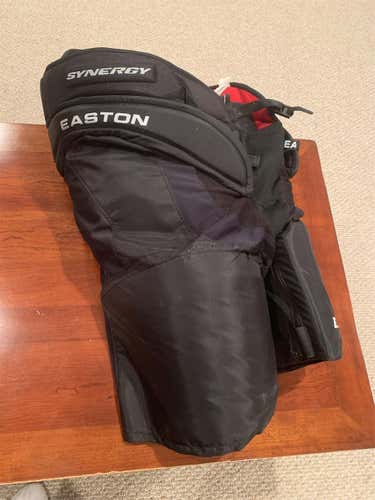 Black Senior Large Easton EQ50 Hockey Pants