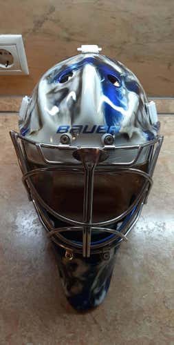 Silver New Senior Goalie Mask Pro Stock