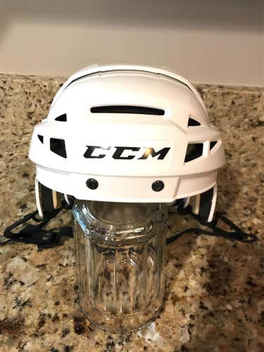 White  Small CCM Vector V08 Pro Stock Helmet