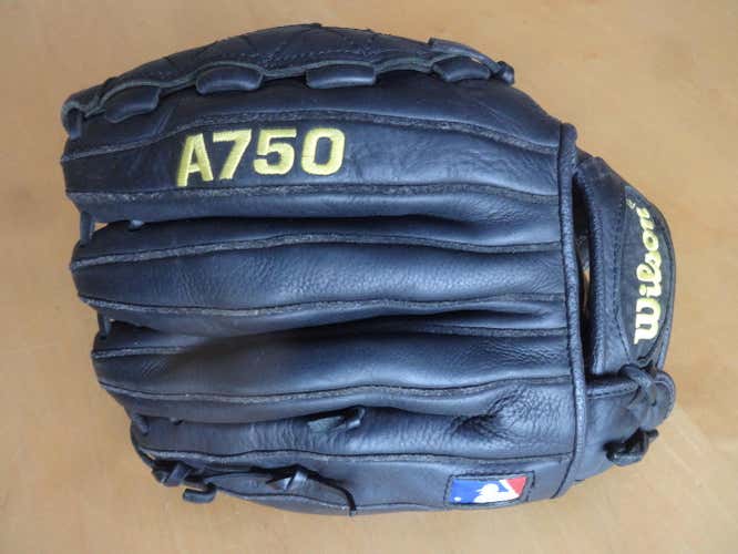 Wilson A750 Baseball Glove 12" Right Hand Throw Black