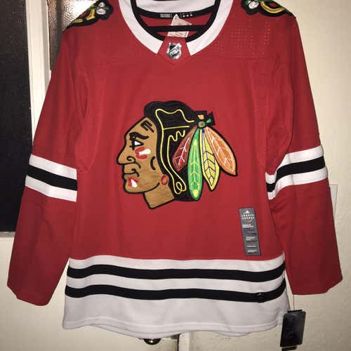 NHL Authentic Chicago Blackhawks Jersey Red 50 Large