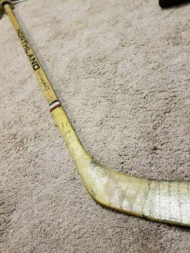 BOB WHITLOCK 74'75 Indianapolis Racers WHA Team Signed Game Issued Used Stick