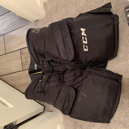 Black Senior Medium CCM Premier R1.9 Hockey Goalie Pants